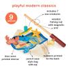 Mentari Toys - Fishing Game - 9pc Magnetic Wooden Fishing Game for Toddlers and Preschoolers - Magnetic Wood Rod, Sea Creatures and Fabric Bag - Boost Fine Motor Skills, Hand-Eye Coordination - Age 3+ view 4