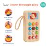 Mentari Toys - Mobile Phone - Solid Wood Phone with Squishy Buttons for Toddlers - Pretend Play Toy - Boost Communication Skills and Language Development - Age 2+ view 4