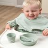 Done by Deer Long Sleeved Baby Bib - OEKO-TEX - Waterproof, Adjustable Smock Bib for Babies and Toddlers, Croco Design view 2