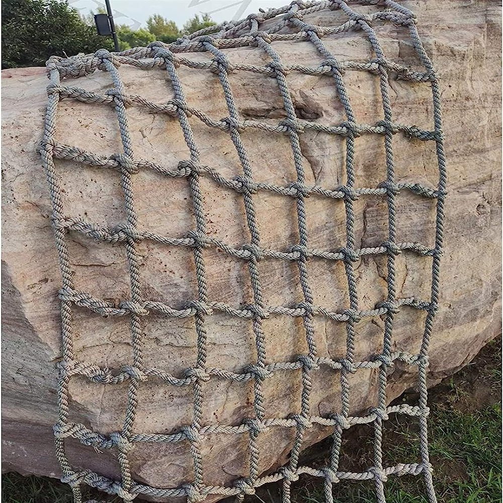 EkiDaz HXRW Rope Net Climbing Rope Net for Kids Multi-Purpose Protective Safety Net Outdoor Climbing Cargo Netting Playground Sets for Backyards (Size : 3 * 4m(9.9 * 12.12ft))