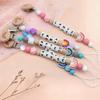 Personalized Pacifier Clip with Name Custom Stroller Clip Silicone Pacifier Chain Holder Clips (Rainbow) view 2