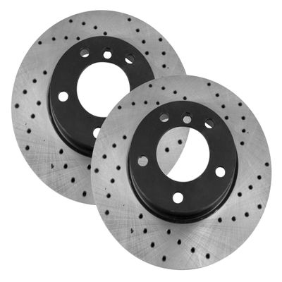 Sport Drilling Brake Discs compatible with CITROEN C5 II RC_ 2004 2005-0544GTR - Front - ventilated - Number of Holes 4 - Diameter 266x22