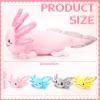 Aoriher 5 Pcs Axolotl Plush Set 24 Inch Mommy Axolotl Stuffed Animal with 4 Cute Plush Babies in Belly Soft Cuddly Plushie for Kids Sleeping Birthday Graduation Valentine Gift Party Favors(Pink) view 2