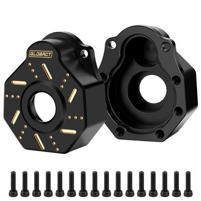 GLOBACT Brass Heavy Weight Front Rear Outer Portal Housing 92g Counterweight for 1/10 TRX4 TRX6 RC Crawler Car Upgrades Parts (2PCS)