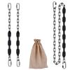 Dakzhou 2 Stainless Steel Chains (64 "), 4 Quick Connection Buckles Never Rust Swing Hardware for Hammock Chairs Swings Sandbags, up to 1000LB view 1