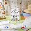 Roowest 35 Pcs Baby Shower Bibs Games Design Wooden Baby Shower Party Game Sign DIY Bodysuit Sign 15 White Blank Bibs 9 Bodysuit 10 Markers for Party Supplies(Jungle) view 4