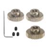 HARFINGTON 48P 7075 Aluminum Pinion Motor Gear Set 3pcs 32T 33T 34T Fit 5mm RC Motor Shaft 48 Pitch Gears for RC Car, with Hex Key view 1