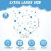 50 Packs Disposable Toilet Seat Covers Extra Large Individually Wrapped for Kids and Adults, Portable Non Slip Waterproof Potty Seat Covers for Toddlers Potty Training, Travel (Dot) view 2
