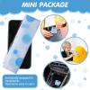 50 Packs Disposable Toilet Seat Covers Extra Large Individually Wrapped for Kids and Adults, Portable Non Slip Waterproof Potty Seat Covers for Toddlers Potty Training, Travel (Dot) view 3