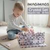 Imagimags Magnetic Building Tiles, 38 Piece Transparent Clear Crystal Set for Boys Girls Kids, Educational Creative Learning Activity Building Block Toddler Toys, STEM, Children Ages 3 Years + view 2