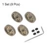 HARFINGTON 48P Hardened Pinion Motor Gear Set 4pcs 44T 45T 46T 47T Fit 1/8 inch RC Motor Shaft 48 Pitch 7075 Aluminum Gears for RC Car, with Hex Key view 4