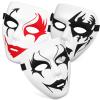 ABOOFAN Halloween Decor 3pcs White Face Mask Blank Painting Male Full Face Mask for Halloween Ghost Cosplay Masquerade Hip Hop Dance Party Favors Halloween Mask view 1
