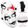 ABOOFAN Halloween Decor 3pcs White Face Mask Blank Painting Male Full Face Mask for Halloween Ghost Cosplay Masquerade Hip Hop Dance Party Favors Halloween Mask view 4