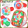 Liliful Christmas 3 in 1 Bean Bag Toss Game Set Christmas Party Games for Families Collapsible Cornhole and Dart Board Yard Outdoor Indoor Games for Boys and Girls Toys Xmas Activities Party Favors view 3
