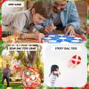 Liliful Christmas 3 in 1 Bean Bag Toss Game Set Christmas Party Games for Families Collapsible Cornhole and Dart Board Yard Outdoor Indoor Games for Boys and Girls Toys Xmas Activities Party Favors view 4