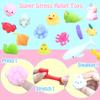 120Pcs Random Mochi Squishy Toy Bulk, Kawaii Squishy Fidget Toys Squishies for Kids Christmas Party Favors, Goodie Bag Stuffers, Birthday Gifts, Classroom Prizes, Carnival Prizes view 3