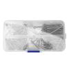175Pc Split PINS Cotter Fixings Set Assorted Sizes Zinc Plated Steel Hard Case view 1