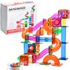 IMAGIMAGS Magnetic Building Tiles, 98 Piece Marble Run Set for Boys Girls Kids, Educational Creative Learning Activity Building Block Toddler Toys, STEM, Children Ages 5 Years + view 1