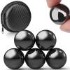 Cool 1.26 Inch Jumbo Magnets Balls Fidget Toys for Adults, Large Fidget Mangetic Sphere with Case, Ferrite Putty Office Desk Decorations Fidget Toy Stones Holiday Stocking Stuffer Gift 5 Pack view 1