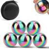 Cool 1.26 Inch Jumbo Magnets Balls Fidget Toys for Adults, Large Fidget Mangetic Sphere with Case for Office Desk Decorations, Fidget Ferrite Putty Stones Holiday Stocking Stuffer Gift 5 Pack Age:15+ view 1