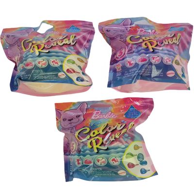 Barbie Color Reveal Pets with Fluorescent Neon Tie-Dye Series (Pack of 3)