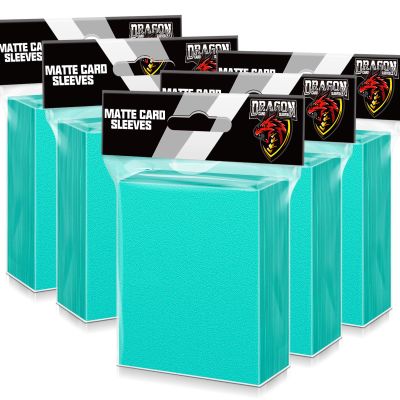 500 Pcs Card Sleeves for Trading Card, Matte Card Sleeves Deck Card Protectors Compatible with Baseball Cards, Sports Cards, Game Cards (Mint)