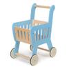Mentari Toys - Shopping Cart - Wood Pretend Play Grocery Trolley with Slatted Sides & Rubber Trimmed Wheels - Role-Play Market Shopping Toy - Encourage Motor Skills, Imagination & Social Play - Age 3+ view 1