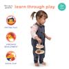 Mentari Toys - Cupcake Stand - 8pc Wooden Tea Party Set with Stand - Pretend Play Sweet Treats - Play Food Kitchen Accessories - Imaginative Play Set for Toddlers - Age 3+ view 4