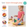 Mentari Toys - Town Train Set - Wooden Train with Magnetic Carriages, Buildings, Trees, Road Signs and Bridge - Compatible with Major Brands - Encourages Imaginative Play and Storytelling - Age 3+ view 4