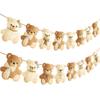 2pcs We Can Bearly Wait Baby Shower Banner & Garland Decorations - Teddy Bear Theme for Gender Reveal Party view 2