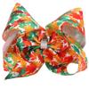 Fall Maple Leaves Hair Clips - 8 Inch Large Sparkly Glitter Sequin Bows for Kids & Toddlers - Thanksgiving Day Hair Pins & Alligator Clips (Style A) view 1