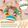 Liliful Pack of 8 Wood Train Track Expansion Packs Compatible with Most Train Tracks(6.3 x 1.57 x 0.63 Inch,Curved) view 4