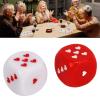 Heart Dice Set, Safe Multiple Playing Method Lightweight Fashionable Heart Dice Red White for Home for Travelling view 3