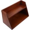 HOMSFOU Double Layer Wooden Riser Display Stand for Figures and Toys view 1