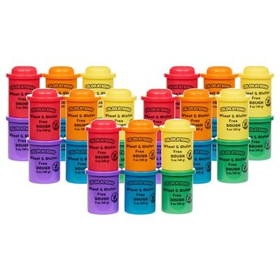 Colorations Wheat & Gluten Free Classic Dough - 5 Each of 6 Colors, Each 5oz