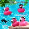 12 Set Hot Pink Rubber Ducks Bulk Pink Bath Toys for Baby Shower Birthday Party Favors Classroom Prizes view 2