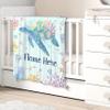 Personalized Custom Baby Blanket with Name - Sea Turtles Swaddle Blanket for Toddlers, Infants, Kids, Newborns - Nursery Stroller Crib Decor Throw - Birthday Gift view 3
