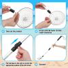 Roshtia 4 Pcs 18.5~30 Inch Shark Tooth Sifter, Sand Sifter, Beach Toys Scoop Shovel Metal Adjustable Long Handle Shell Scooper for Seaside Picking up Grooming Seashell Collecting Hunting(Gray,Round) view 4