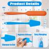 COZYMATE 2Pcs Poop Divider Knife for Toilet Adult Funny Gag Gift Ideas for Christmas White Elephant Gifts Exchange (OrangeBlue, 2P) view 2