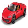 BURAGO 1/18 296 GTB Hybrid 830HP V6 2021 Rosso Corsa - Red BU16018CAR view 1