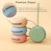 Eoopoon Silicone Pacifier Holder Case, Silicone Pacifiers Storage Case for Newborn, BPA-Free Portable Travel Pacifier Pouch for Boys & Girls(Sage, Ether) view 2