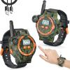 Rechargeable Walkie Talkies for Kids Radio Walky Talky with Flashlight Children Outdoor Game Interphone Gifts for Boy and Girl (2 Pieces) view 1