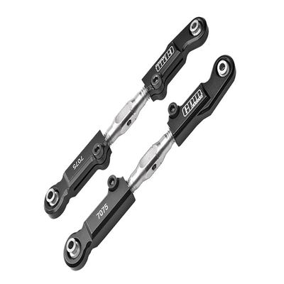 Aluminum 7075-T6 + Stainless Steel Rear Camber Links for Arrma 1:7 Mojave 6S BLX/Mojave 6S V2 BLX Desert Truck Upgrades - Black