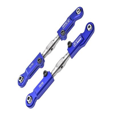 Aluminum 7075-T6 + Stainless Steel Rear Camber Links for Arrma 1:7 Mojave 6S BLX/Mojave 6S V2 BLX Desert Truck Upgrades - Blue