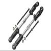 Aluminum 7075-T6 + Stainless Steel Rear Camber Links for Arrma 1/8 4WD Electric Talion 6S BLX ARA106048 Upgrades - Black view 1