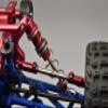 Aluminum 7075-T6 + Stainless Steel Rear Camber Links for Arrma 1/8 4WD Electric Talion 6S BLX ARA106048 Upgrades - Black view 4