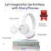 STORYPHONES, Storytelling Foldable Bluetooth Kids Headphones-Intro Bundle with ZenDisk and PlayShield, Perfect for Travel, Learning, Screen-Free Entertainment, Stories and Music by Onanoff (White) view 2