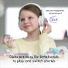 STORYPHONES, Storytelling Foldable Bluetooth Kids Headphones-Intro Bundle with ZenDisk and PlayShield, Perfect for Travel, Learning, Screen-Free Entertainment, Stories and Music by Onanoff (White) view 3