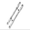Aluminum 7075-T6 + Stainless Steel Front Camber Links for Traxxas 1/8 4WD Sledge Monster Truck 95076-4 Upgrades - Silver view 1