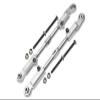 Aluminum 7075-T6 + Stainless Steel Rear Camber Links for Arrma 1/8 4WD Electric Talion 6S BLX ARA106048 Upgrades - Silver view 1